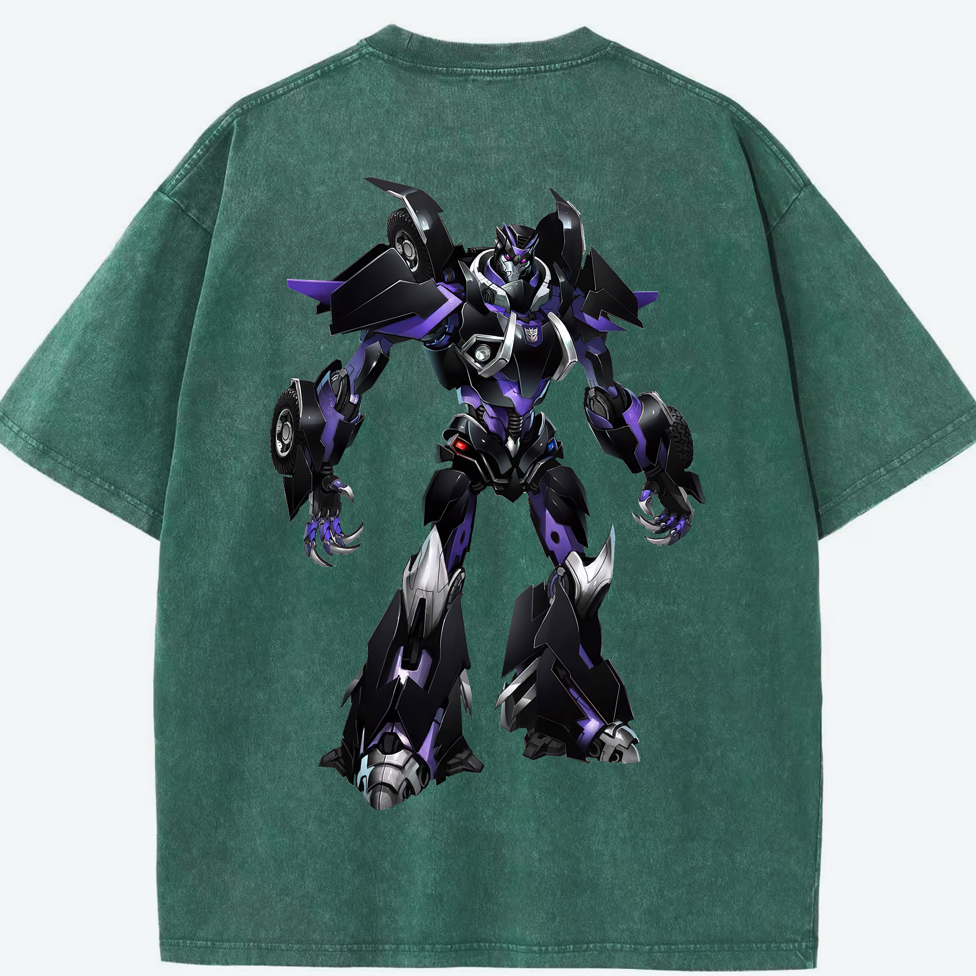 （画像用） Transformers トランスフォーマー 綿100% ヴィンテージ風 半袖Tシャツ（背面プリント）